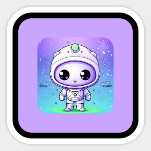 Purple Space Cutie Sticker